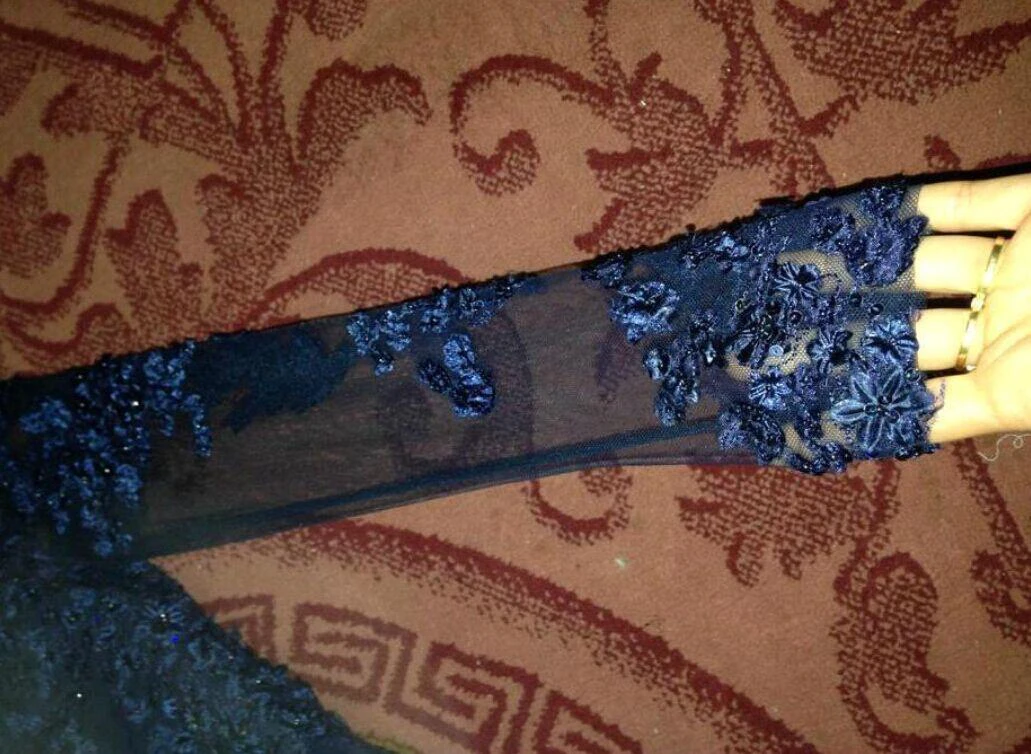 Gorgeous Long Sleeve Appliques Prom Dress Mermaid With Train