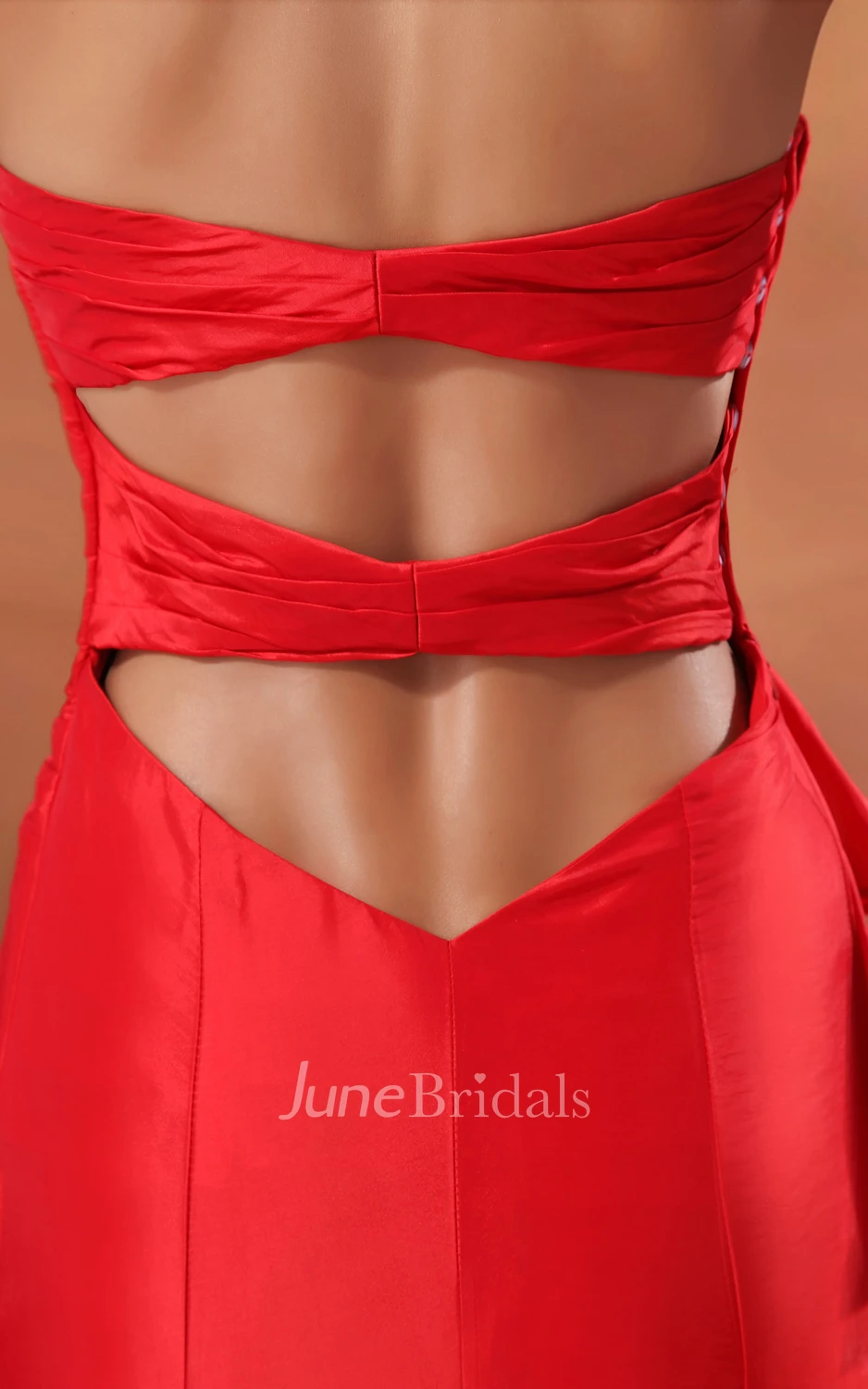 Siren Sweetheart Sleeveless Sexy Gown With Sequins And Back Keyholes