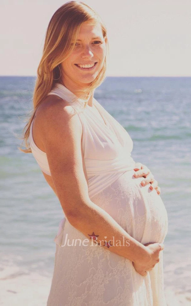 Long Maternity Lace Bohemian Lace Gown Boho Lace Gown Dress