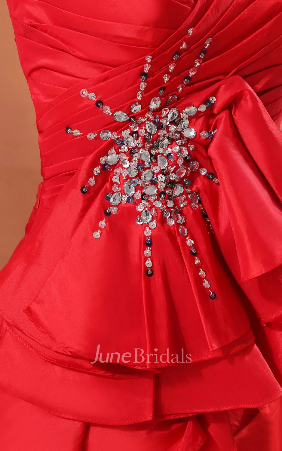 Siren Sweetheart Sleeveless Sexy Gown With Sequins And Back Keyholes