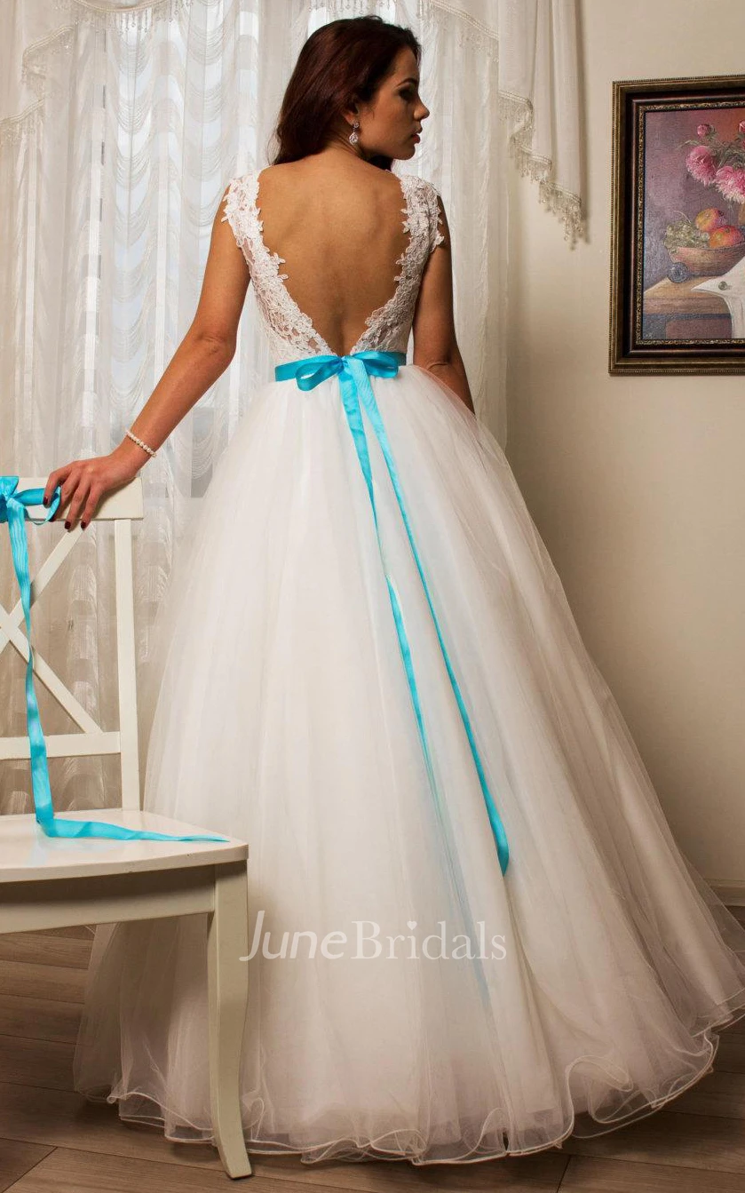 Tulle Lace Taffeta Weddig Dress With Beading Embroideries