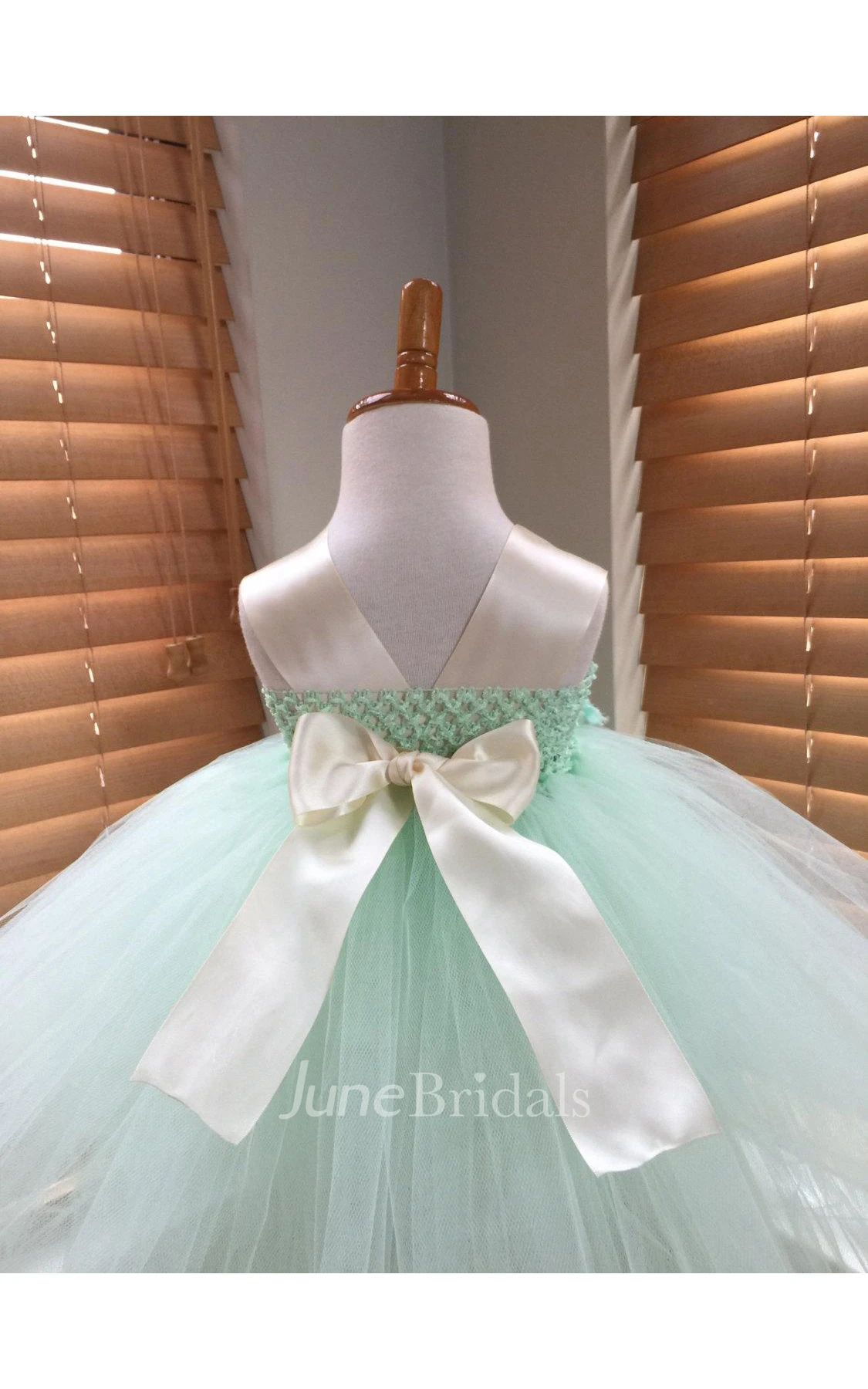 Handmade Chiffon Flower Bust Pleated Tulle Dress With Lace Straps