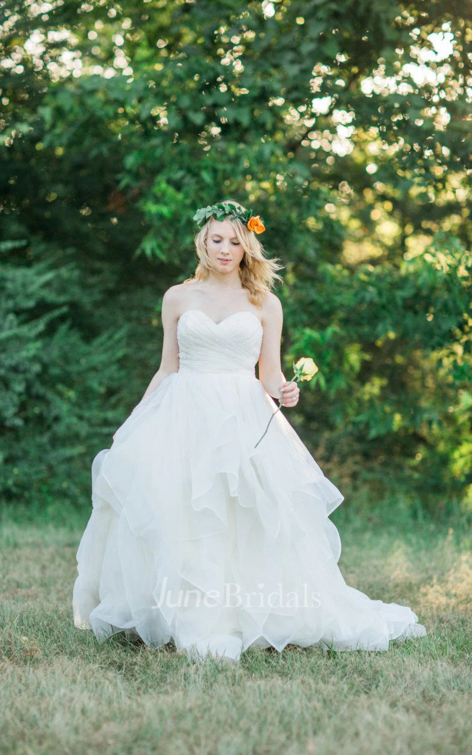 Layered Skirt Wedding The Sadie Dress