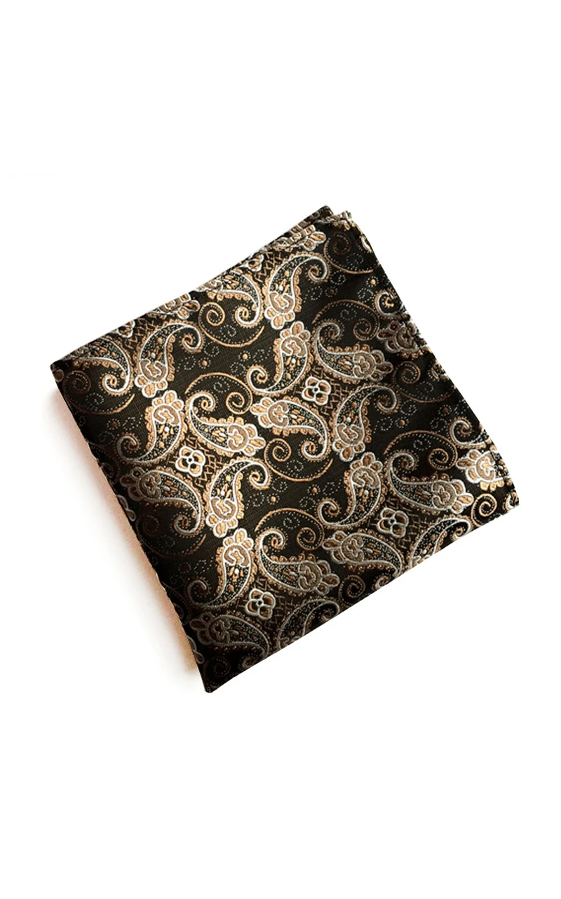 Floral Print and Polka Dot Pocket Square-10 Color Options