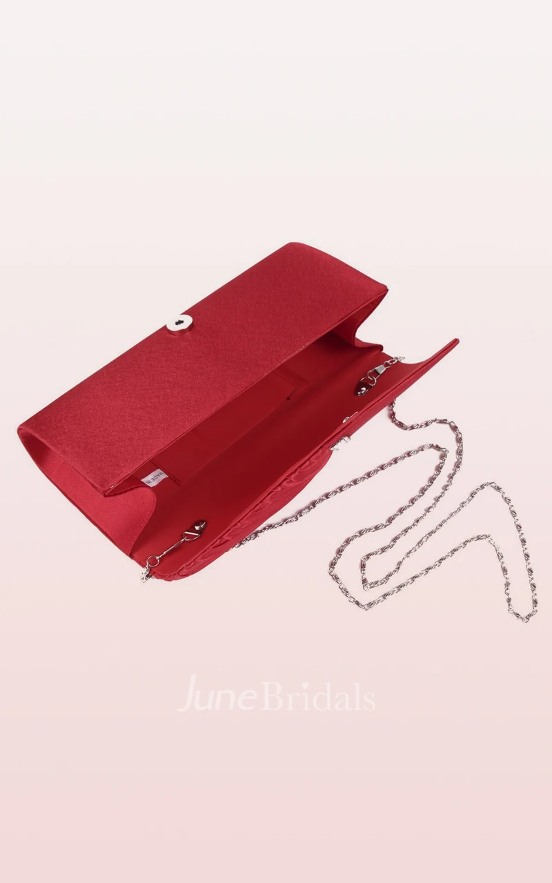 Rhinestone Satin Clutch