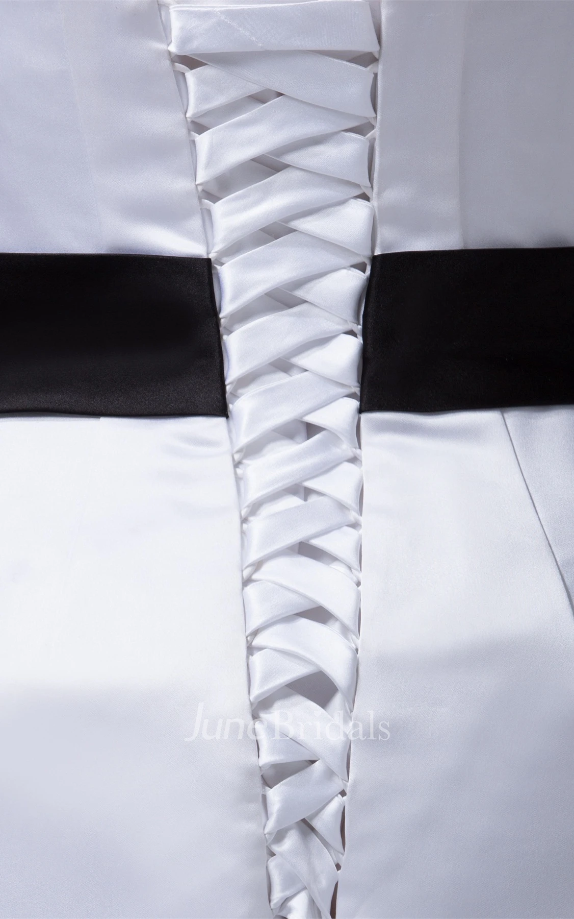 Strapless Mermaid Gown with Bow and Cascading Ruffles