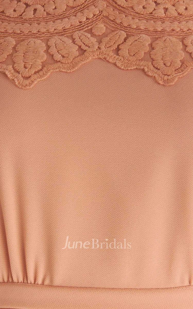 Sleeveless Bridal Dress With Appliques and Zipper Back