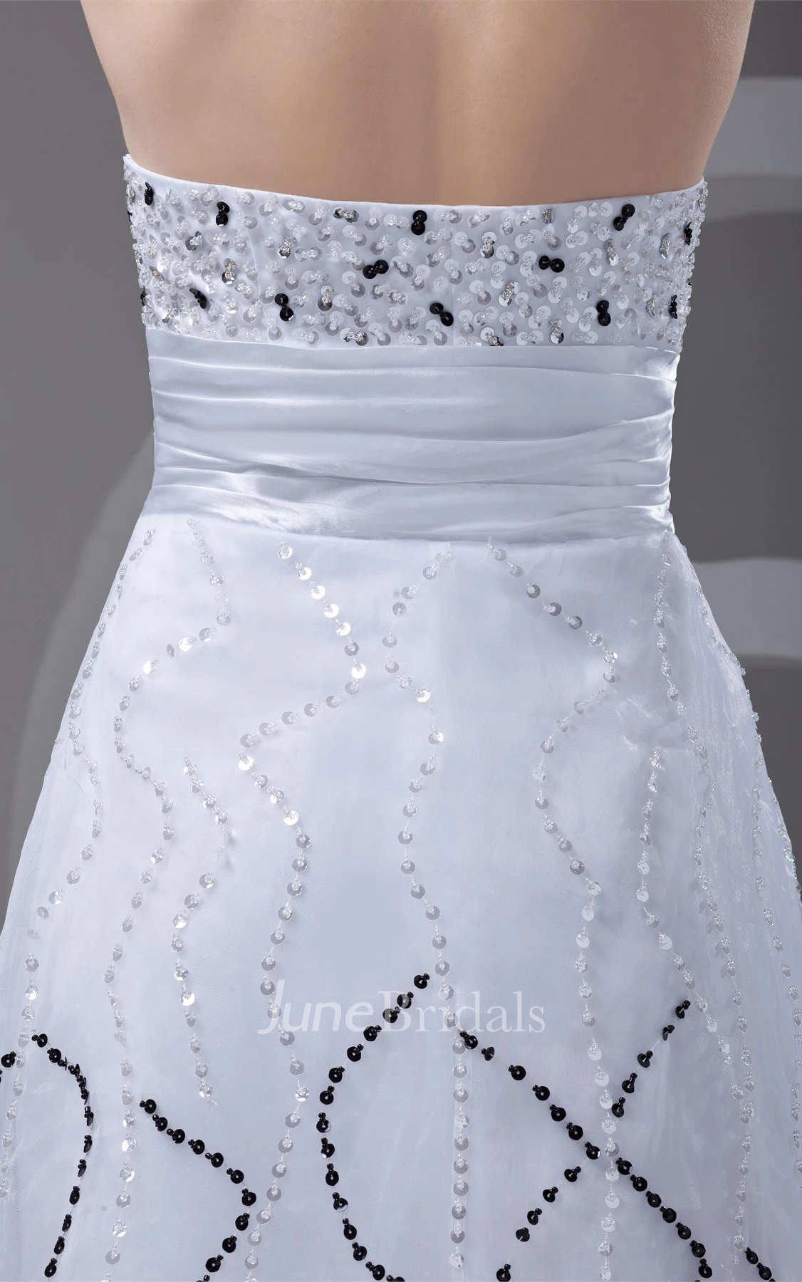 sweetheart maxi a-line dress with sequins