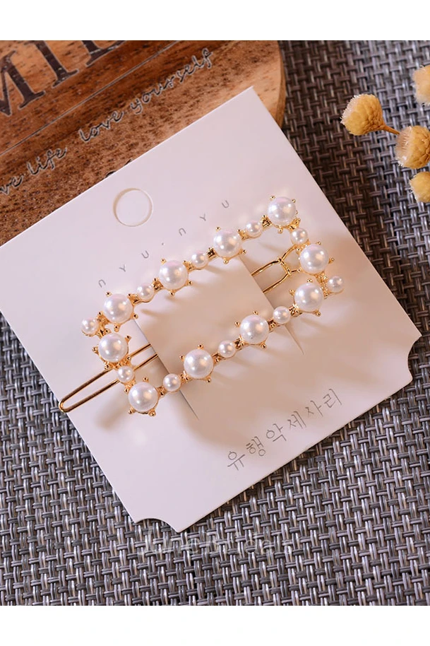 Lovely Romantic Hair Clip Circle/Rectangle/Star/Heart/Crown Shpe