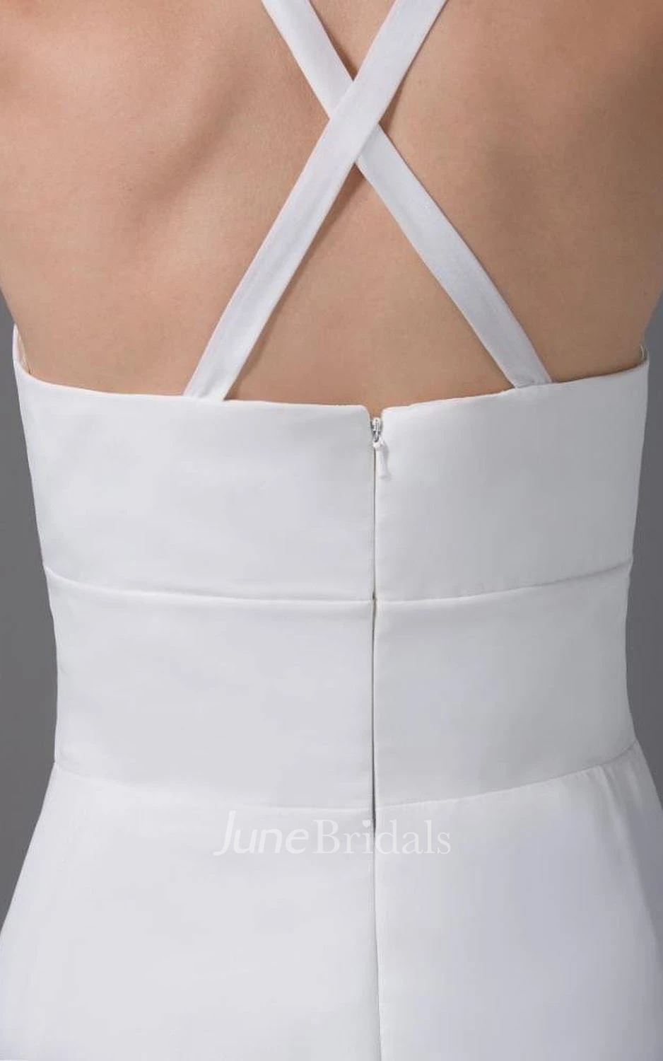 Sleeveless High Neck Long Chiffon Dress