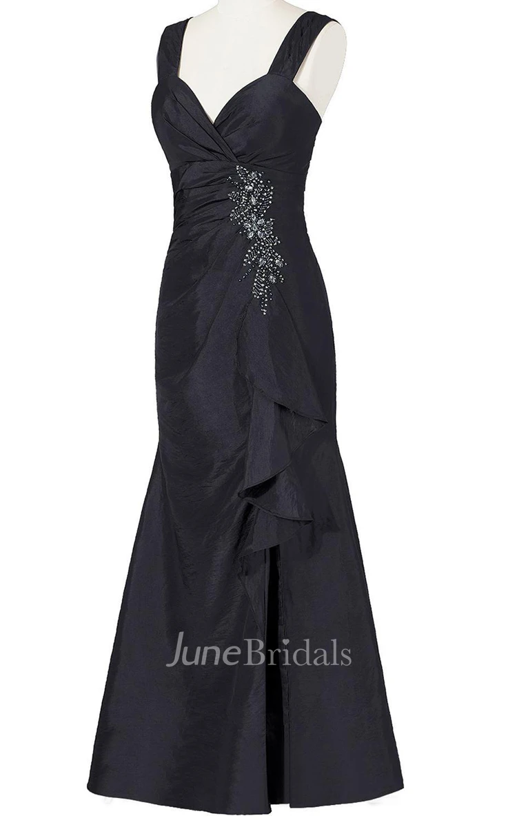 Elegant Sweetheart Empire Long Taffeta Dress With Jacket