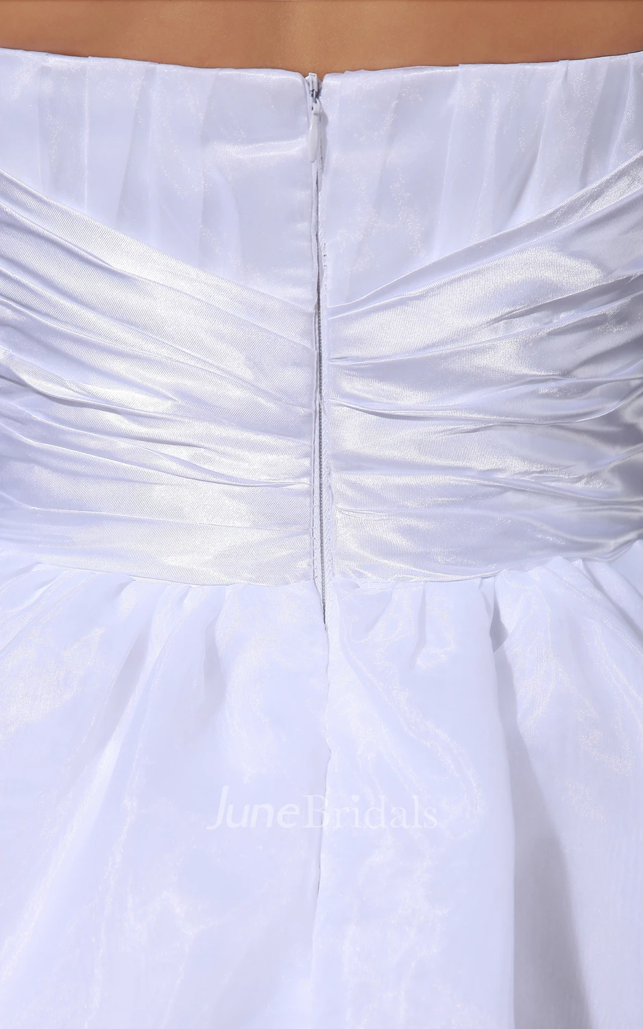 Lovely Ruffled A-Line Short Style Dress With Flower