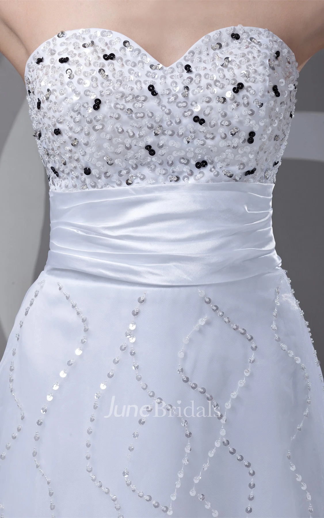 sweetheart maxi a-line dress with sequins