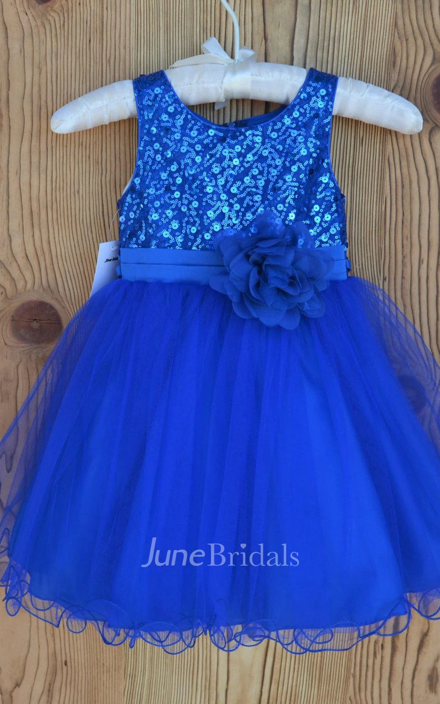 Pretty Princess Wedding Mesh Dress With Sparkly Bodice