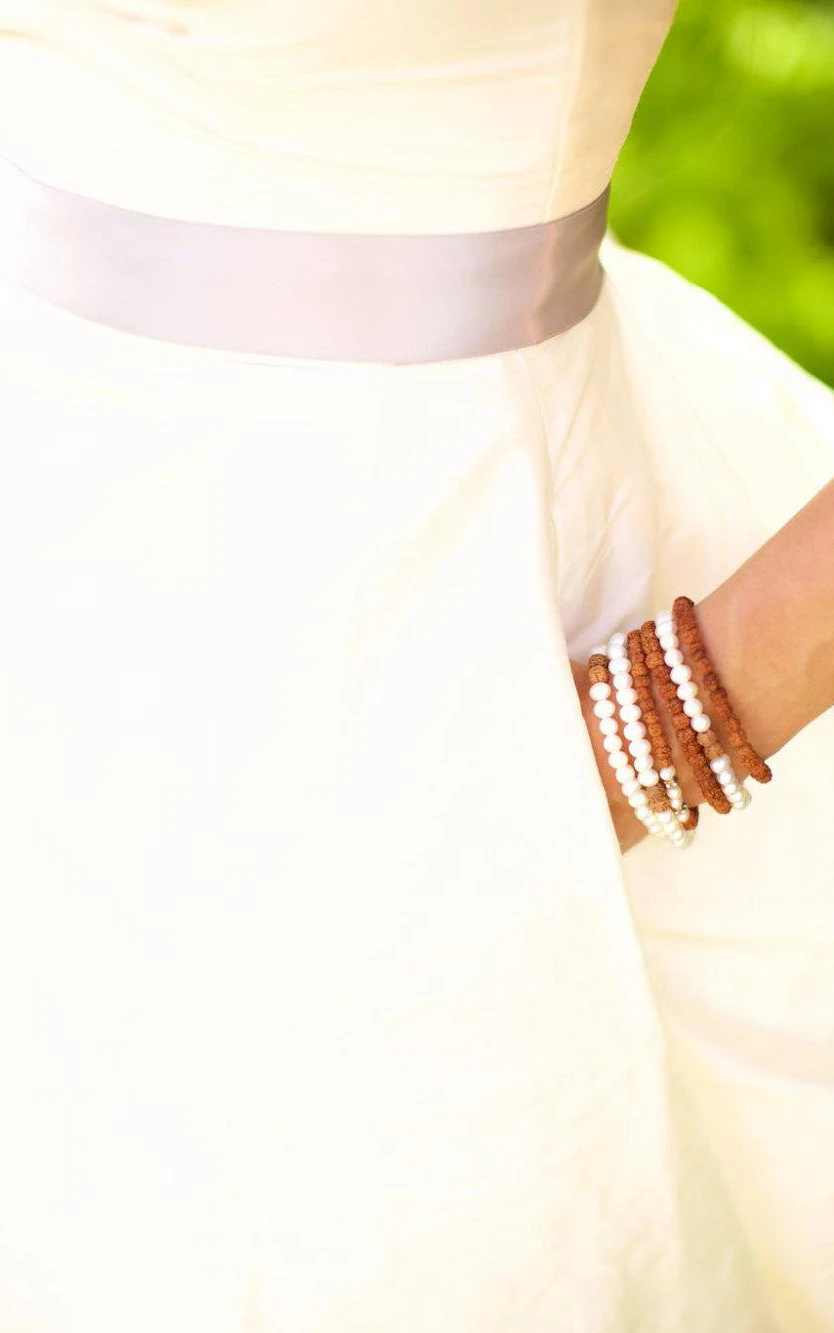 Deep Sweetheart Long A-Line Taffeta Wedding Dress With Satin Belt