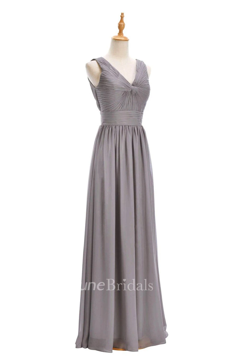 One-shoulder Sweetheart Long Empire Dress With Side Slit