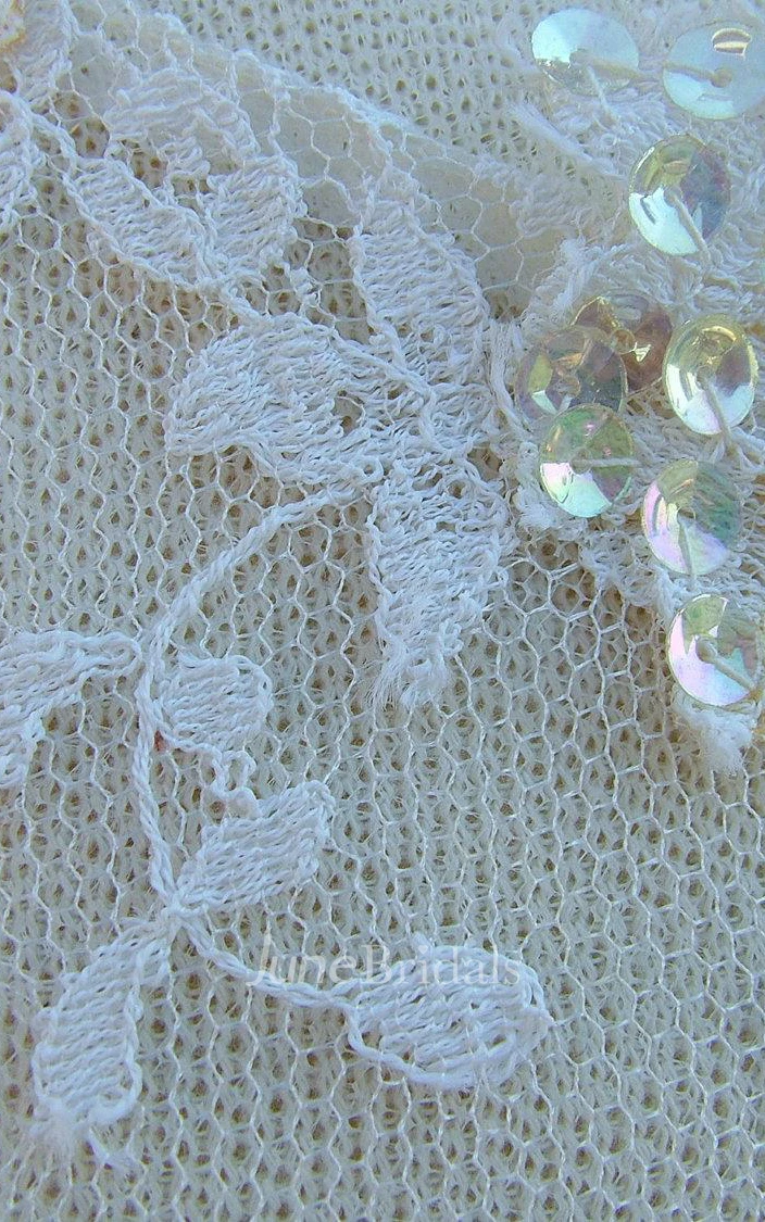 Tulle Lace Weddig Dress With Beading Sequins