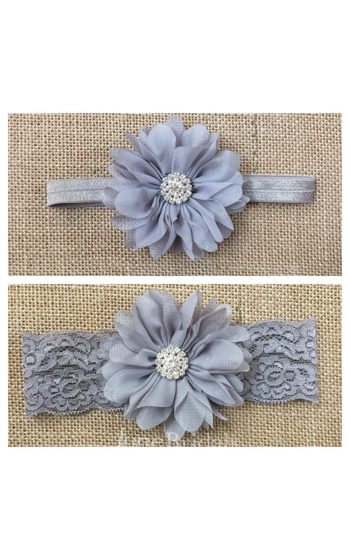 Gray Chiffon Ballerina Rhinestone Flower Lace Strap Tulle Tutu Dress