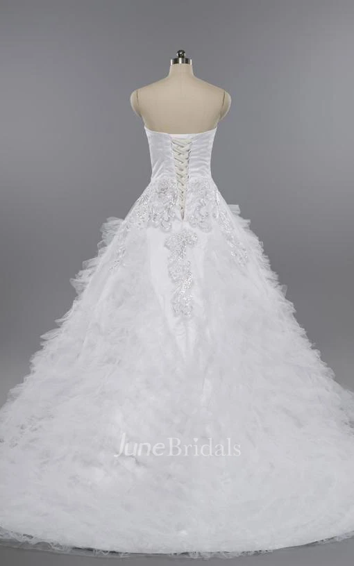 A-Line Maxi Straps Sleeveless Bell Pleats Beading Zipper Straps Keyhole Tulle Lace Sequins Dress