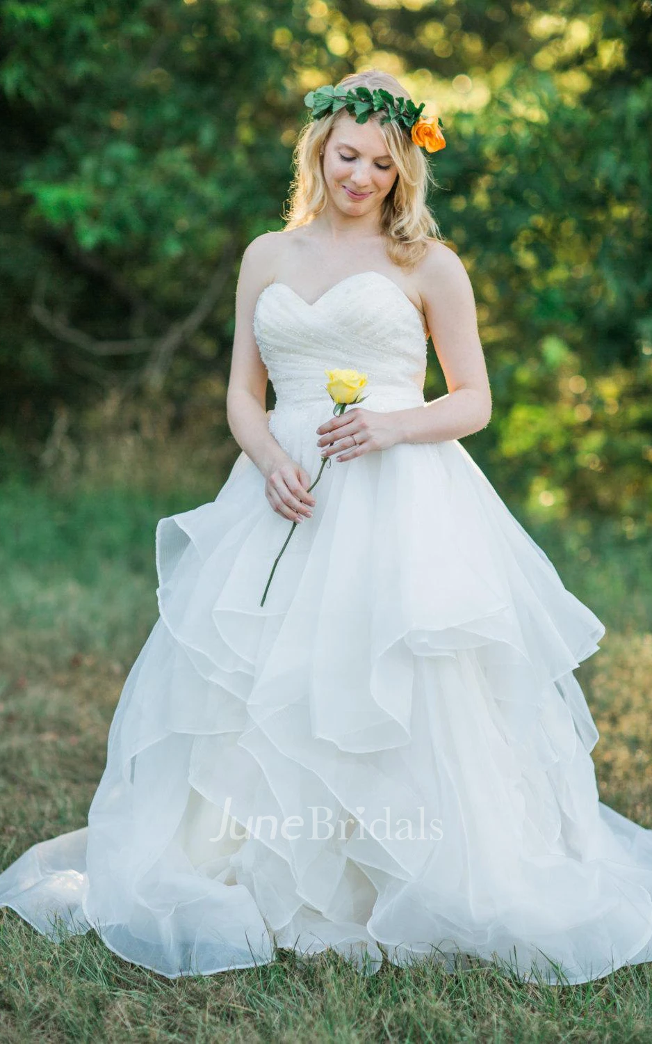 Layered Skirt Wedding The Sadie Dress