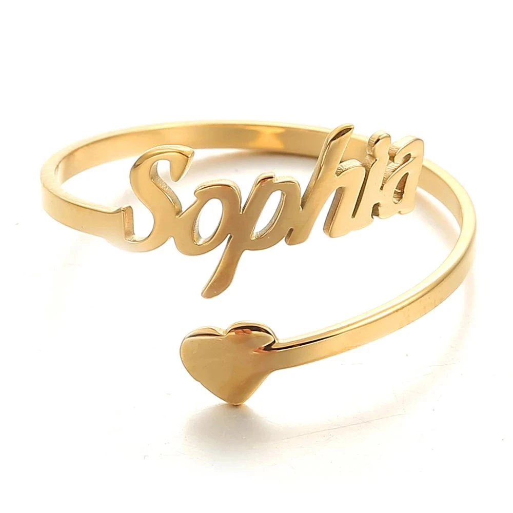 Chic Personalised Stainless Steel Ring