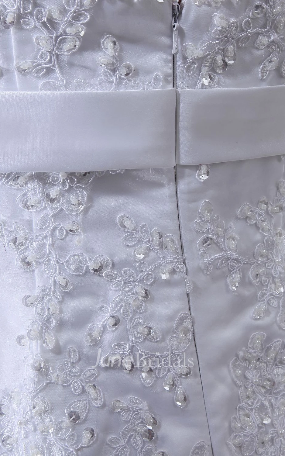 Strapped Lace Sheath Floor-Length Dress With Flower and V-Back Design