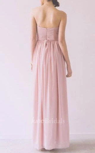 Maxi Sweetheart Chiffon Dress