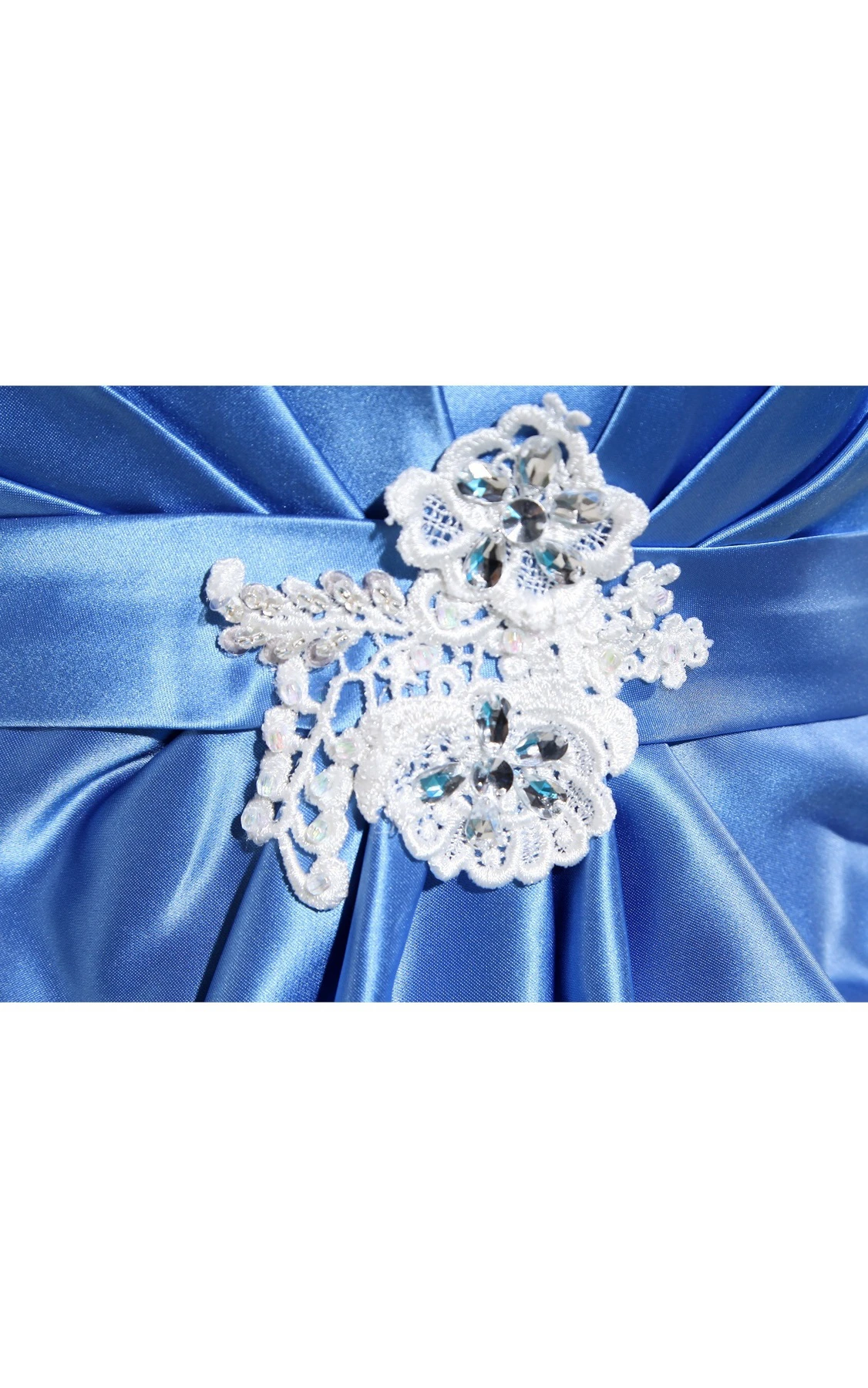 Sleeveless Spaghetti-Straps Satin Sheath Gown with Beaded Sash and Zipper Back