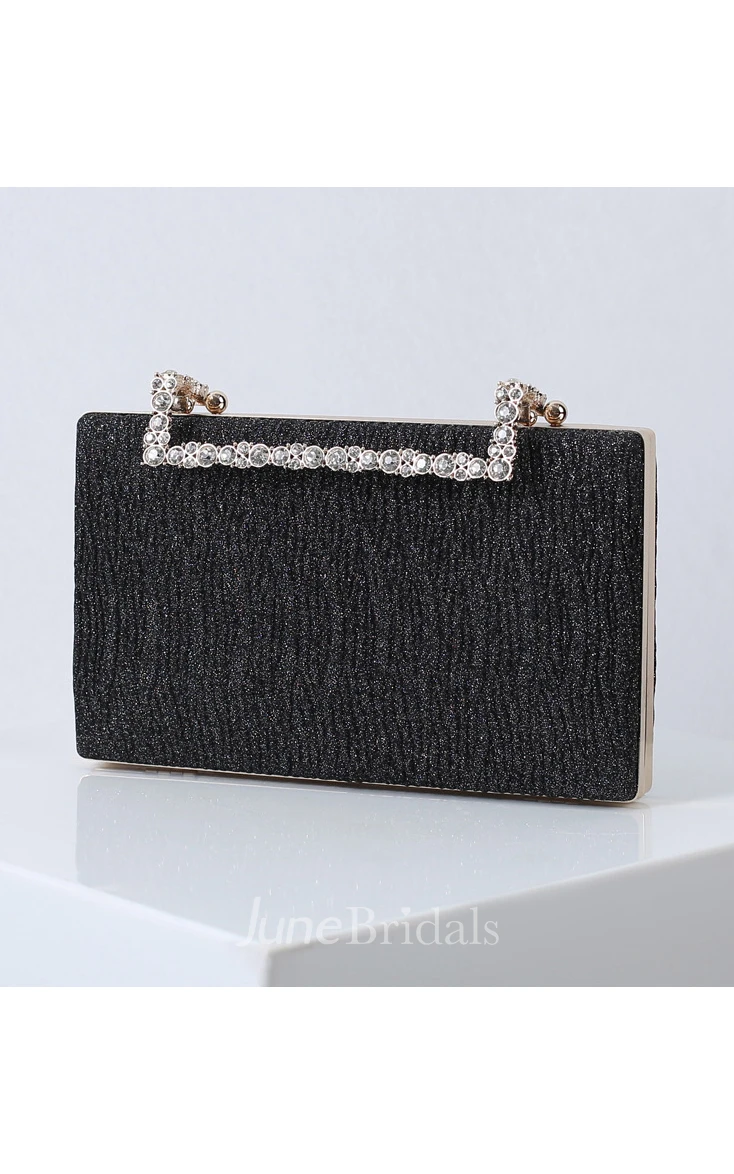 Simple Clutch with Crystal Handle