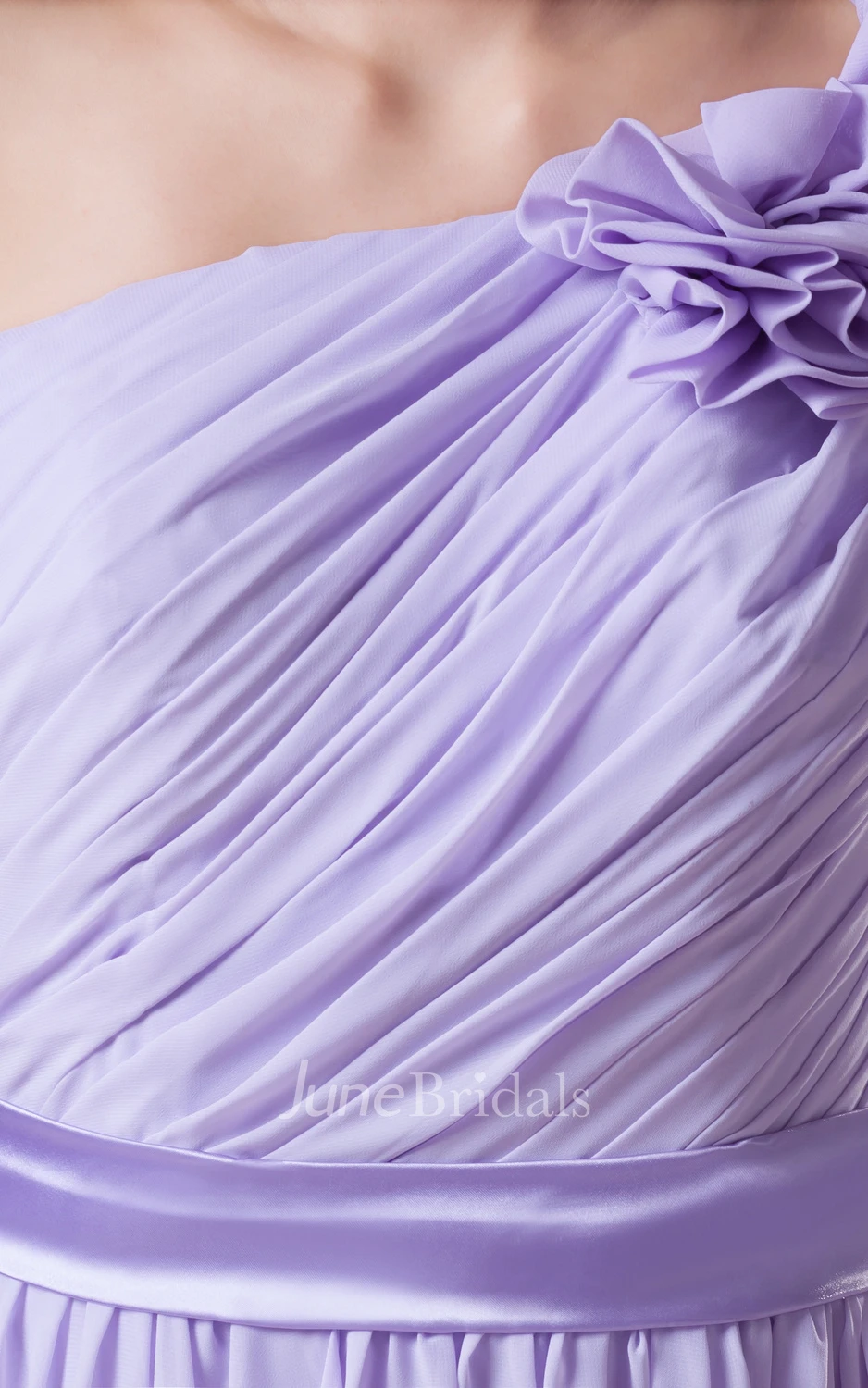 Ruched Ethereal Soft Flowing Fabric Maxi Dress With Floral Strap