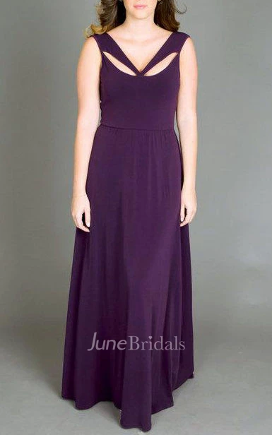 Floor-length Sleeveless Sleeve Dress