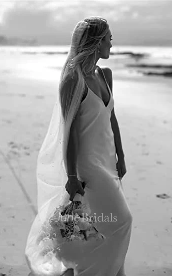 Sheath Spaghetti Satin Warm Wedding Dress Simple Sexy Elegant Romantic Adorable Beach Country Garden With Open Back And Sleevesless 