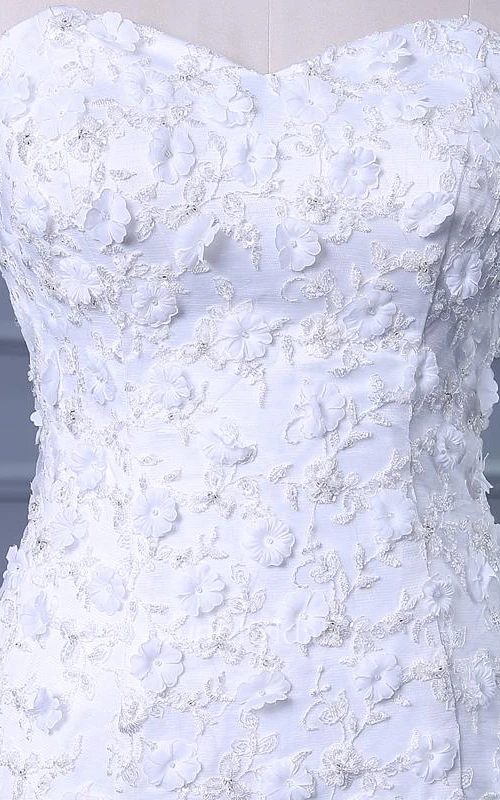 Mermaid Tea-Length Off-The-Shoulder One-Shoulder Straps Beading Flower Straps Tulle Lace Sequins Satin Dress