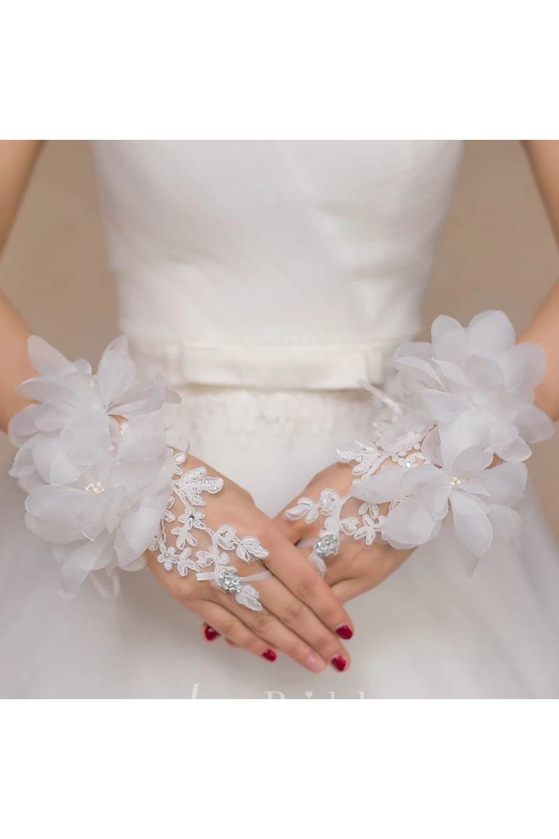 New Lace Hook Short Paragraph Gloves