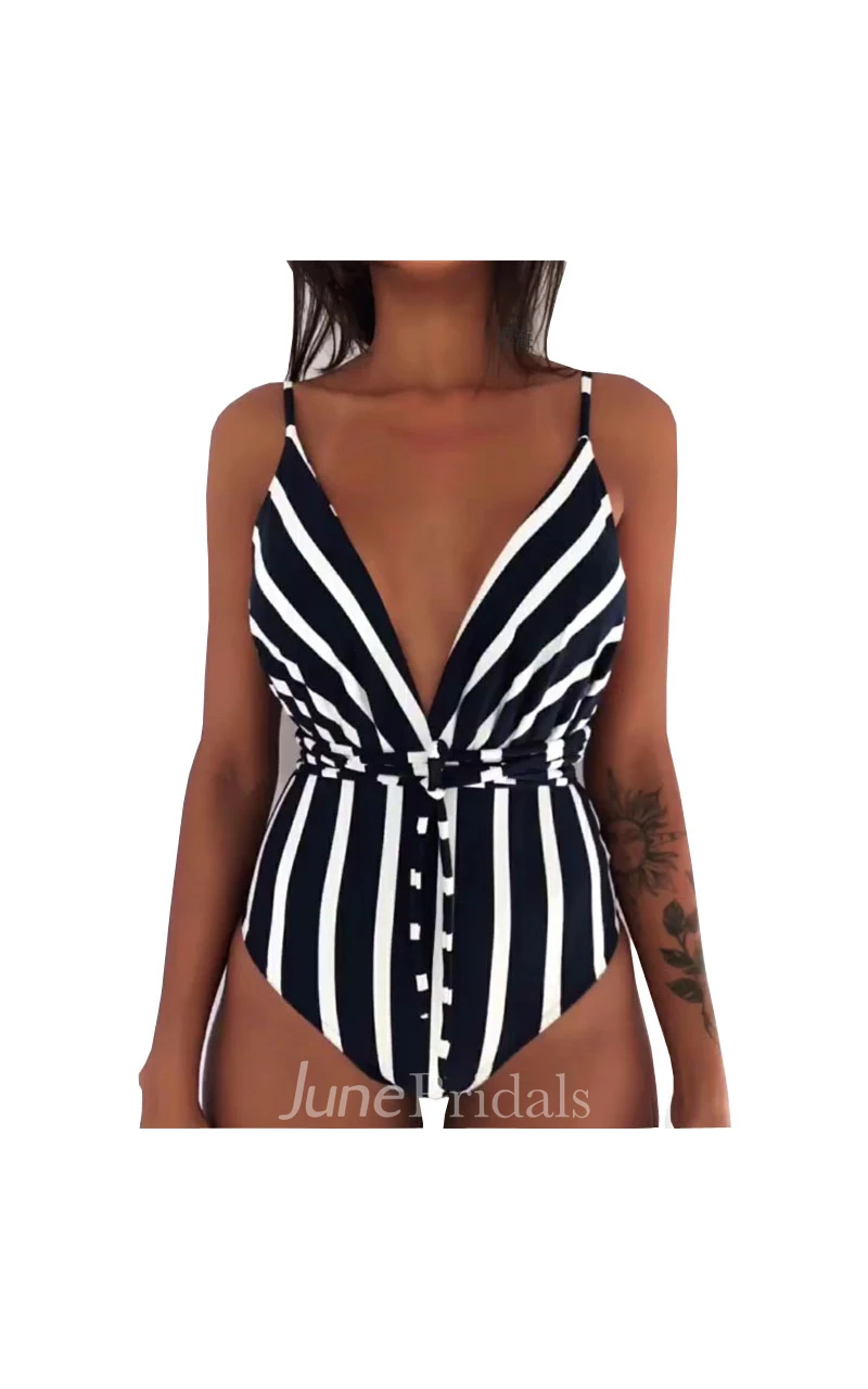 Sexy Plain/Floral/Leopard One-piece Swimsuit