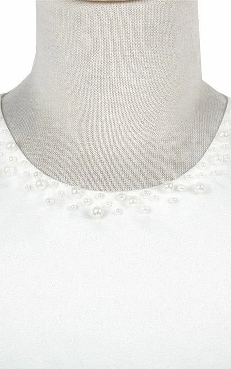 Sleeveless A-line Dress With Cascade Ruffles and Bow