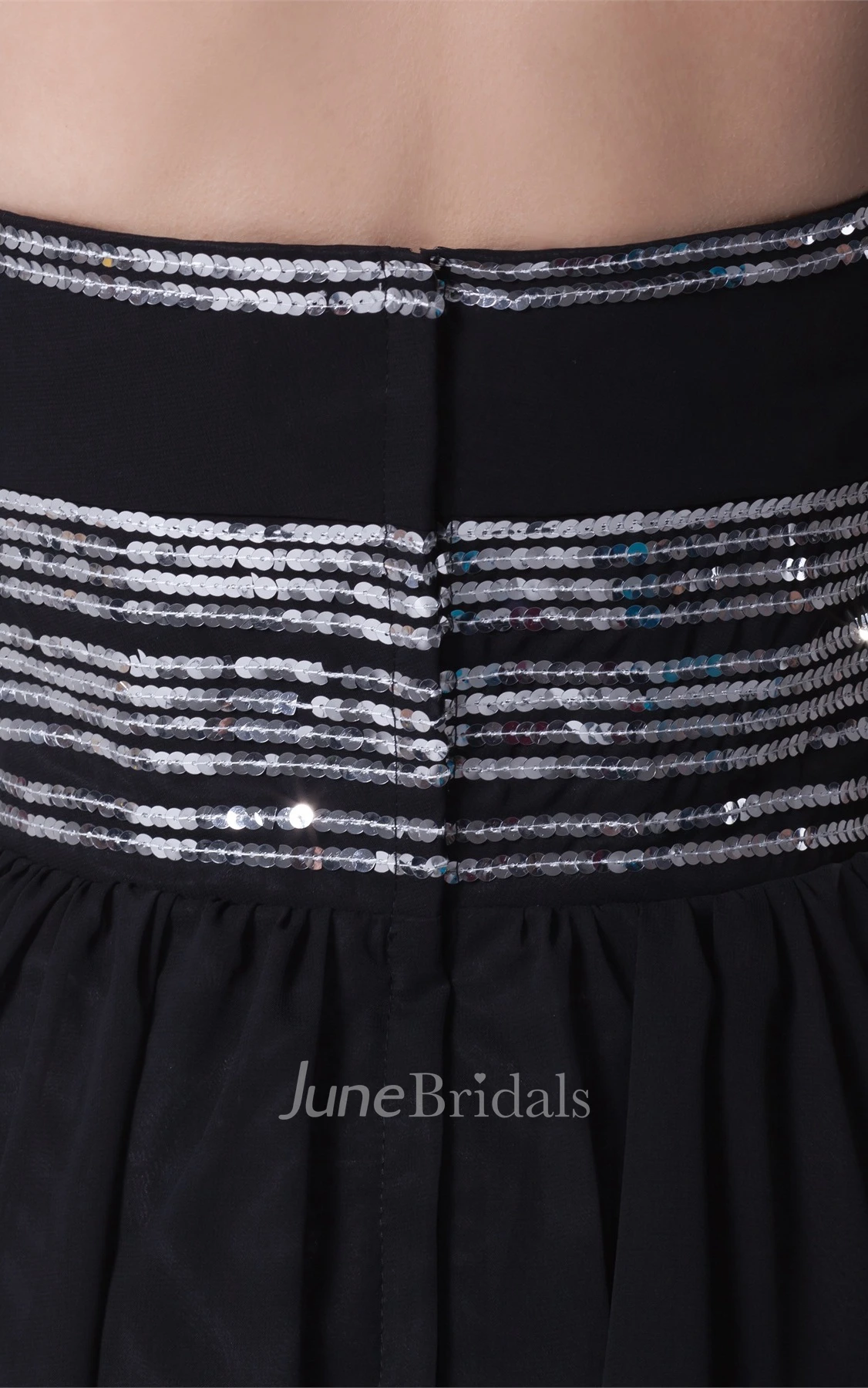 Deep-V-Neck Sleeveless Midi A-Line Dress with Strapped and Pleats