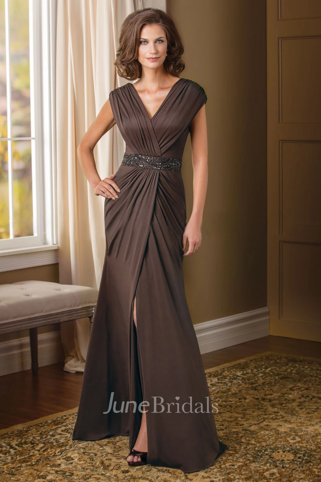 chocolate brown mother of the bride dresses