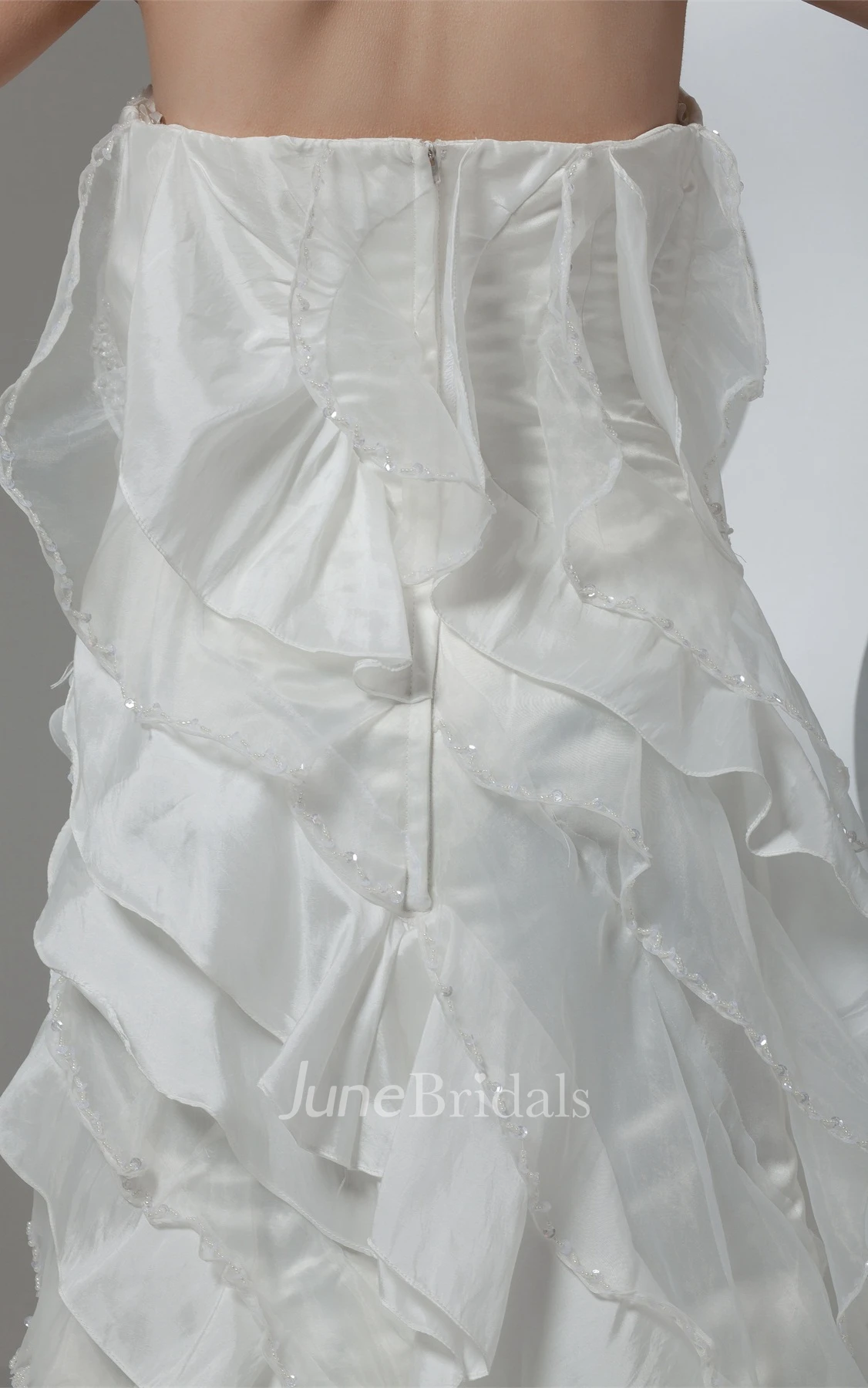 Sweetheart Draped Sheath Floor-Length Dress with Beading