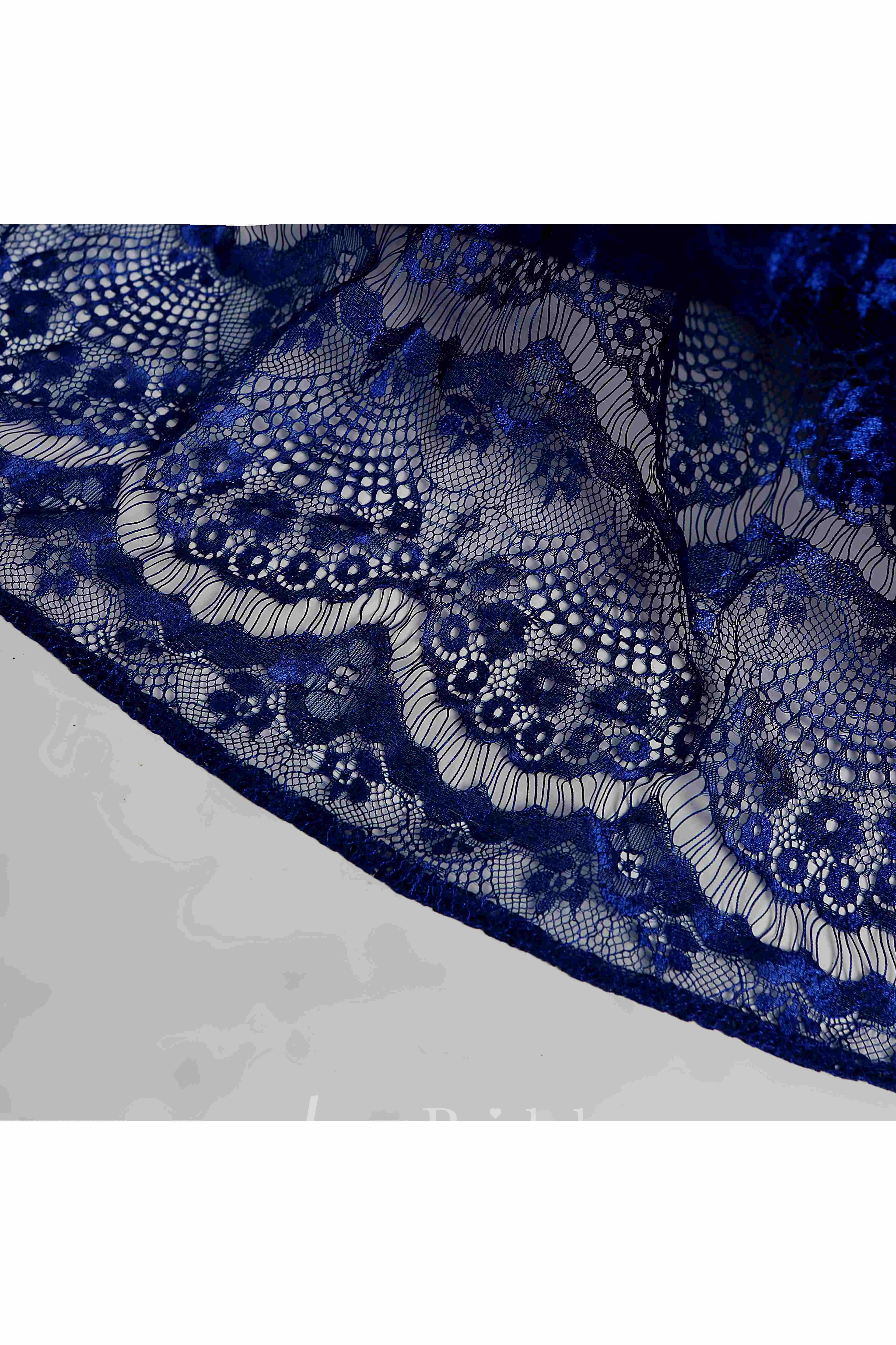 Floor-length A-line V-neck Cap Short Sleeve Low-V Back Lace Maternity Dress with Sweep/Brush Train