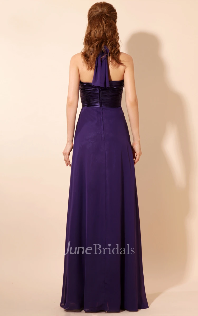 Charming Strapless Maxi Backless Dress With Draping