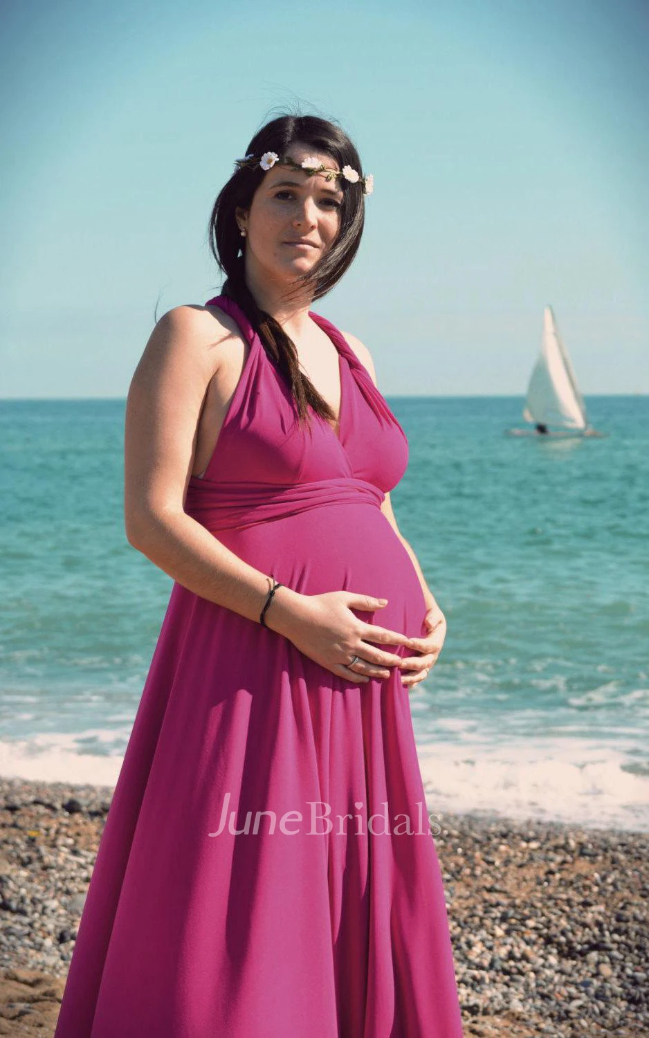 Elegant Infinity Maternity Dress