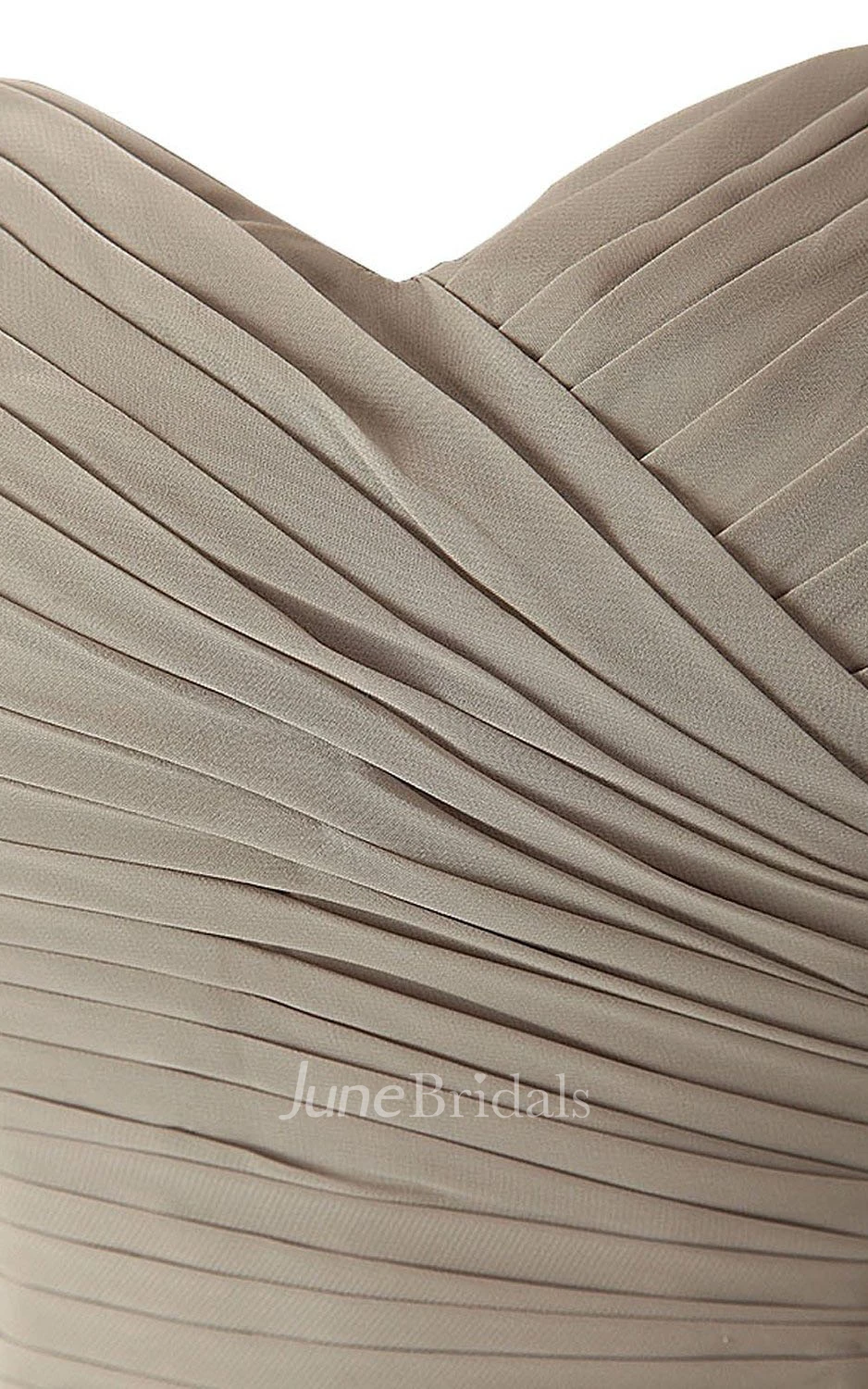 Sweetheart Ruched Long Layered Chiffon Dress