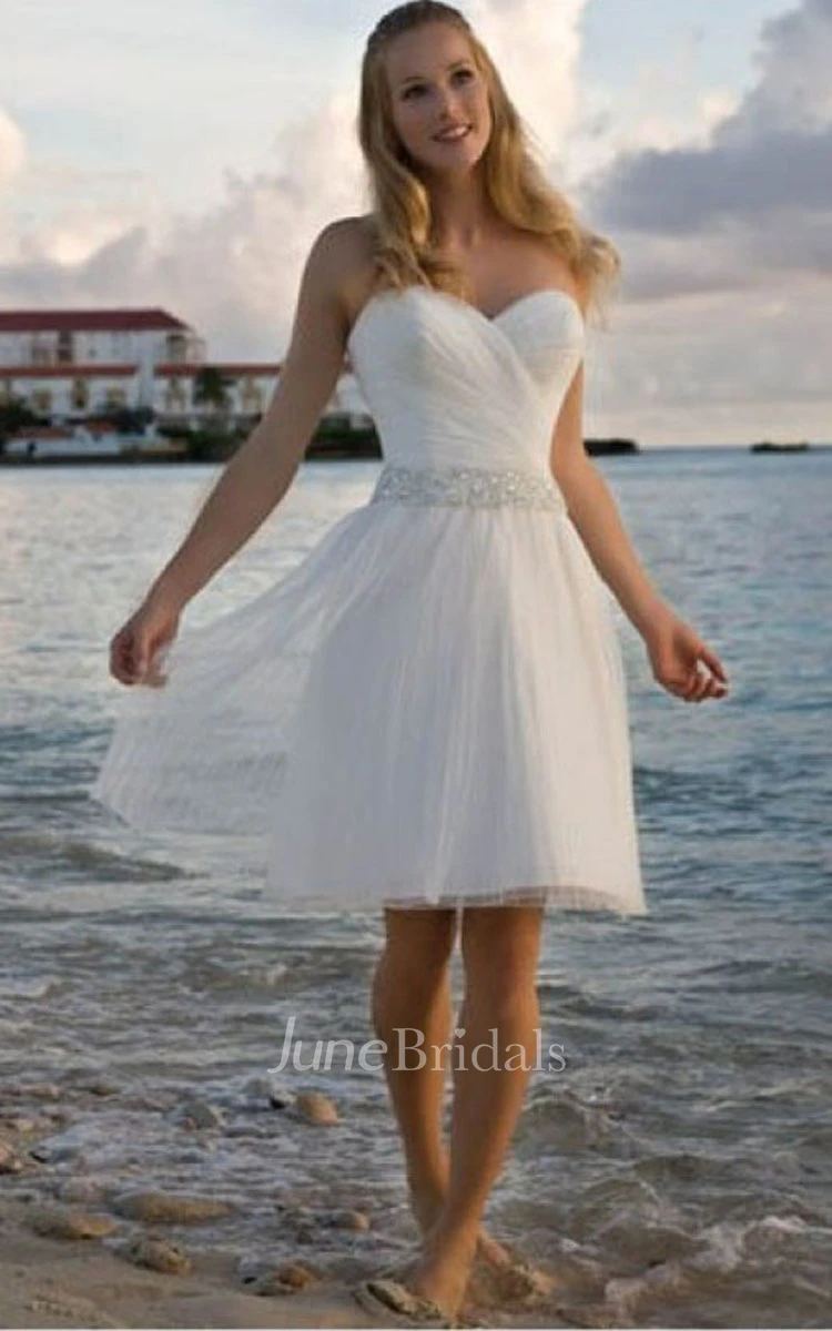 Short beach hot sale bridesmaid dresses