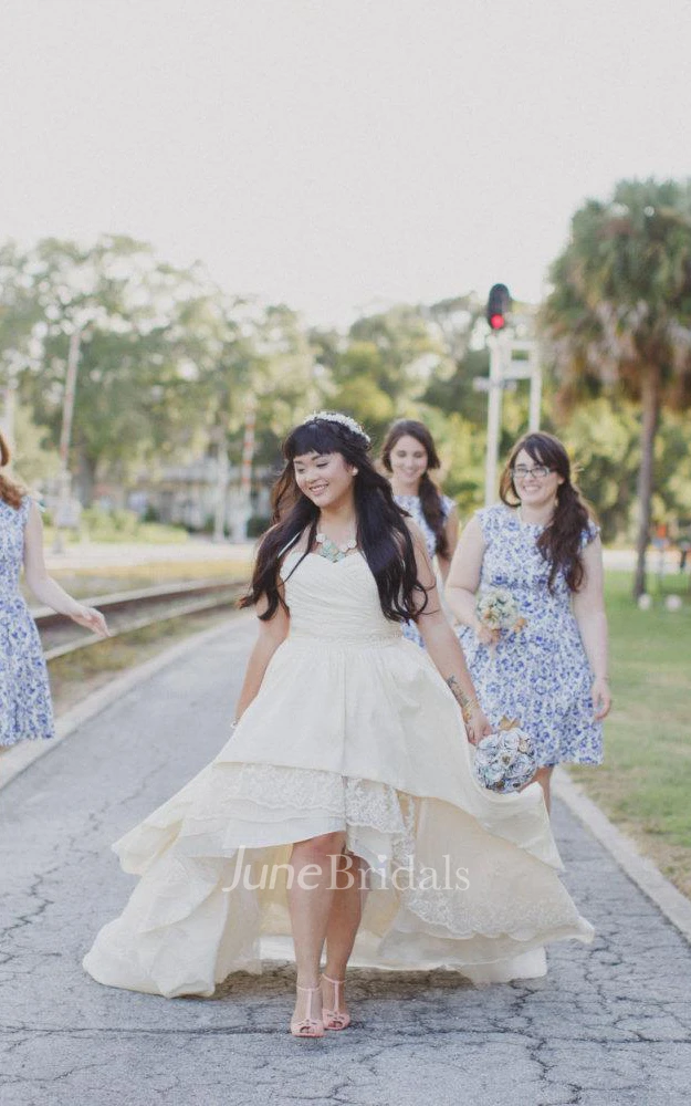 Bohemian Wedding With High Low Hem Stella By Starlight Dress