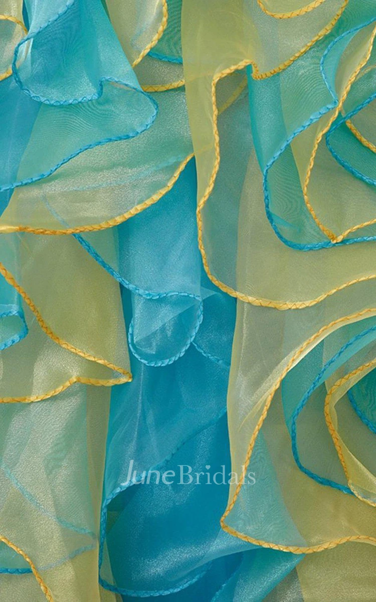 Sweetheart Ballgown With Ruffles and Beadings