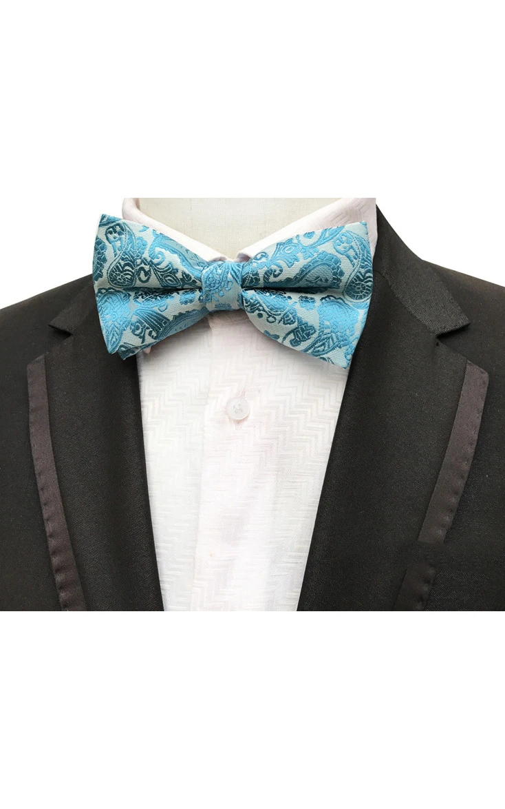 Satin Floral Printing Bow Tie-11 Color Options