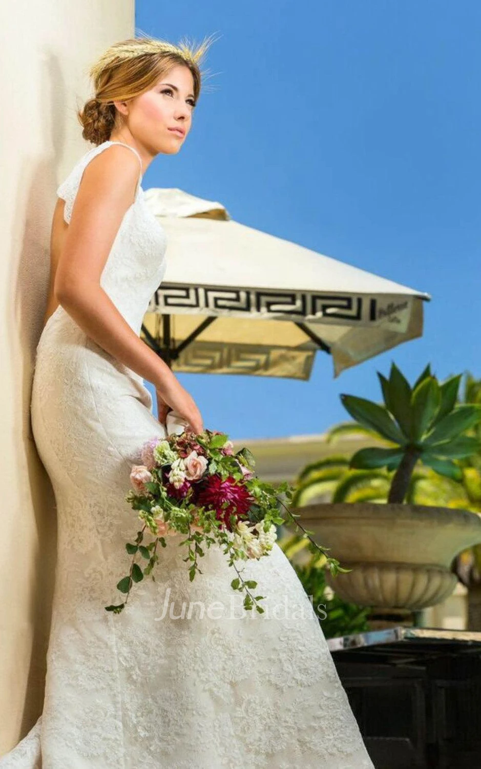 Misty Wedding French Lace Weddig Dress