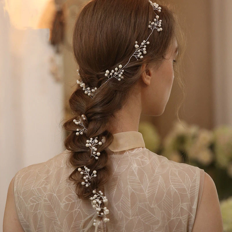 Western Style Bridal Headbands with Beads