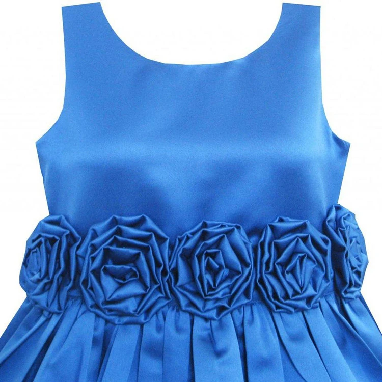 Sleeveless Scoop-neck Dress With Flowers